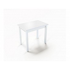 Стол обеденный JR 600(1200)*900*750 белый/Стекло белое Стол обеденный JR 600(1200)*900*750 белый/Стекло белое