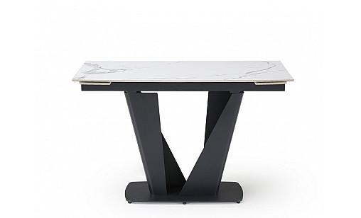 Стіл обідній Lamberg 1200(1600)*800*750 Polar White Glossy