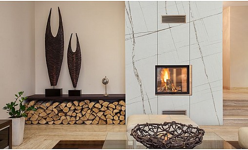 Компакт-плита LUXEFORM L154 Мармур Астурія / чорне ядро 390х649х12 мм