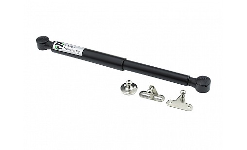 Амортизатор газовий для ДСП 40N в капсулі, 3 кріплення, чорний ДС ПреміумЛайн