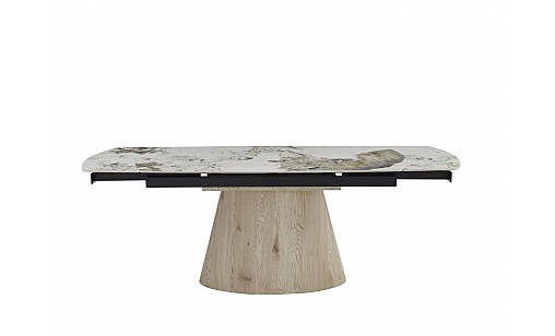 Стіл обідній Clement T 1600(2200)*900*760 Pandora Glossy/wood