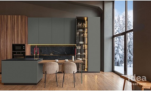 Фасад МДФ LUXEFORM MT-010 iS Сульфур Матовый (пластик в декор) 10 мм - idea