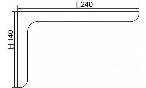 Уголок монтажный с накладкой (кальвадос)