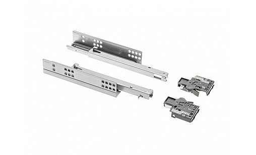 Направляющие частичного выдвижения с доводчиком для деревянных ящиков Modern Slide L-500 GTV PB-GCHX-500