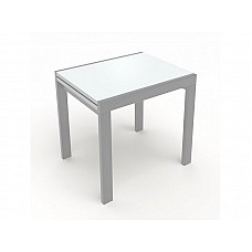 Стол обеденный SL 815(1630)*670*750 серый/стекло Ультрабелый Стол обеденный SL 815(1630)*670*750 серый/стекло Ультрабелый