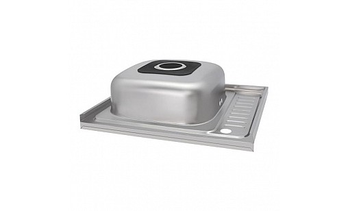 Мойка нержавеющая LIDZ 6050-L Satin 0,6*160 мм (31073) накладная крыло справа