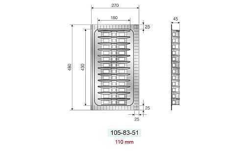 Лоток TRAYBOND для тарелок 270*480*50 белый, 105-83-51-302 Лоток TRAYBOND для тарелок 270*480*50 белый, 105-83-51-302