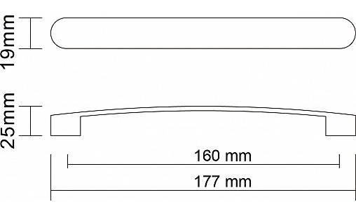 Ручка DUU 71/160 G2 Хром ДС ОптимаЛайн Ручка DUU 71/160 G2 Хром ДС ОптимаЛайн
