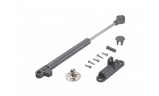 Амортизатор газовий для ДСП з сповільнювачем та регулюванням 60N графіт PD-GAM060-N60 GTV