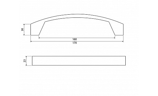 Ручка D-715/160 G5 Никель Матовый (Сатин) ДС СтандартЛайн Ручка D-715/160 G5 Никель Матовый (Сатин) ДС СтандартЛайн