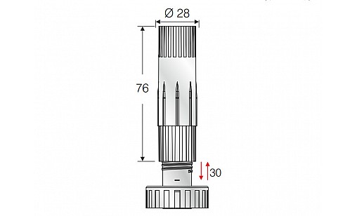Ніжка кухонна (розбірна) h-100-130 мм (M-N002)