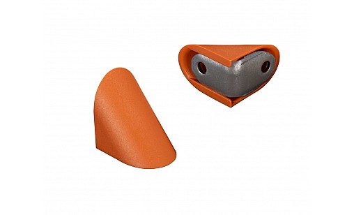 Кутник металевий одинарний з накладкою вишня ДС NEW