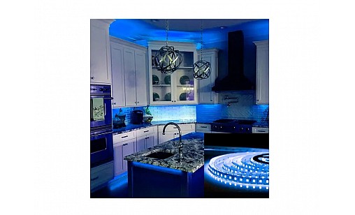 Лента светодиодная 12V 3528-120/9,6W синий Biom