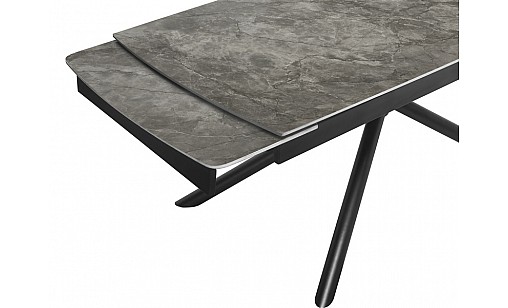 Стіл обідній Philip1600(2200)*900*750 Baolai Grey Gllossy