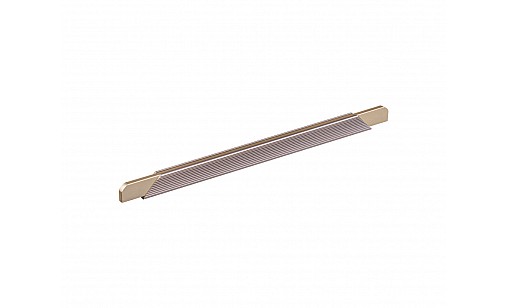 Ручка профільна DL 9389/0256 ChSl/GMt Шампань Рифлений/Матове Золото ДС