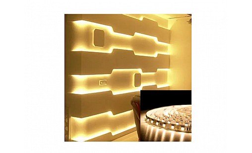 Стрічка світлодіодна 12V 5050-60 IP20 14,4W теплий Biom Стрічка світлодіодна 12V 5050-60 IP20 14,4W теплий Biom