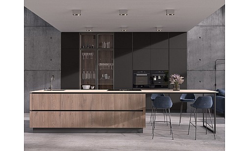 Панель МДФ KronoSpan K684 UM/UM Блэк Трюфель (двусторонний) 2800х1220х18 мм - Feelness Ultra Matt Plus