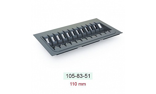 Лоток TRAYBOND для тарелок 270*480*50 антрацит, 105-83-51-309