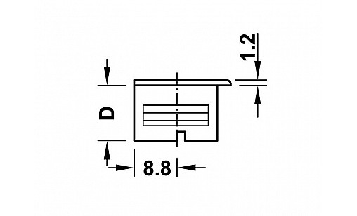 Рафикс коричневый без утолщения пласт. 19 мм глубина сверления 14,2 мм Hafele 263.10.105 Рафикс коричневый без утолщения пласт. 19 мм глубина сверления 14,2 мм Hafele 263.10.105