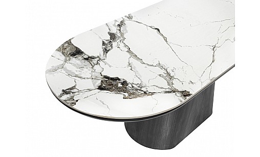 Стіл обідній Clement 1800*900*750 PP White Glossy