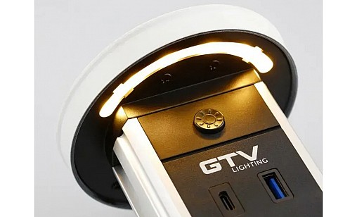 Блок розеток GTV CAMINO 100 мм 2 розетки SCHUKO USB A C QC WC 10W провід 1,5 м Білий AE-BPW2SCAM-10 Блок розеток GTV CAMINO 100 мм 2 розетки SCHUKO USB A C QC WC 10W провід 1,5 м Білий AE-BPW2SCAM-10