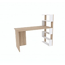 Компьютерный стол Robert правый Дуб Сонома/Белый