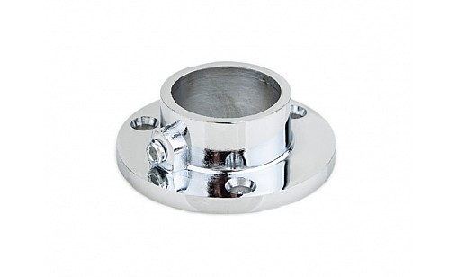 R-11M/25 фланец для трубы d-25мм усиленный Хром ДС