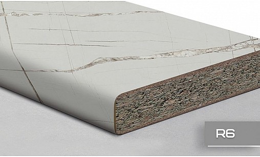 Стільниця LUXEFORM L154 Мармур Астурія 2U R6 4200х900х38 мм вологост.