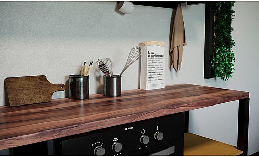 Стільниця LUXEFORM L143 Палісандр 1U R3 3050х1000х38 мм вологост.