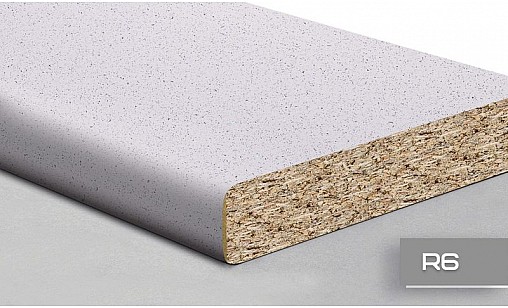 Стільниця LUXEFORM WS2006 Білий Кристал 2U R6 3050х700х38 мм