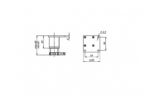 Опора регульована низ H-60 біла матова