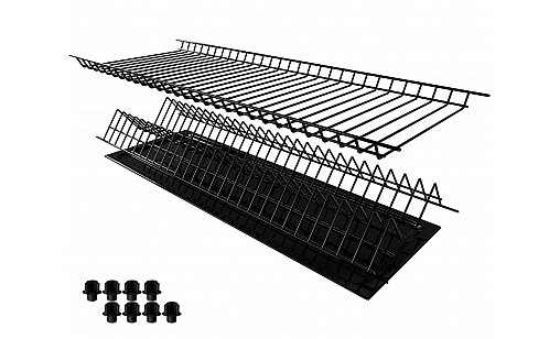Сушарка для посуду в секцію 800мм термопластична Чорна ДС