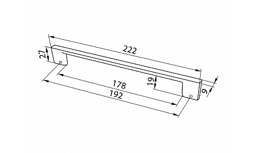 Ручка D-705/192 BRWM Коричневый Матовый BIG ДС СтандартЛайн Ручка D-705/192 BRWM Коричневый Матовый BIG ДС СтандартЛайн