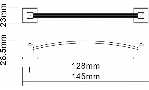 Ручка D-115/128 G4 Бронза Античная ДС ОптимаЛайн Ручка D-115/128 G4 Бронза Античная ДС ОптимаЛайн
