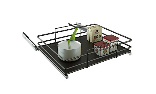 Корзина 450 чорний хром/антрацит pull out Hettich Ovalina O-541CNPNMHF Siderplast