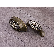 Ручка меблева DR 65/064 G19/OSB золото античне/срібло з позолотою (CV) ДС СтандартЛайн Ручка меблева DR 65/064 G19/OSB золото античне/срібло з позолотою (CV) ДС СтандартЛайн