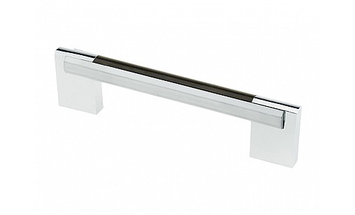 Ручка мебельная D-450/96 G2Wood Хром/Венге Тёмный ДС ОптимаЛайн