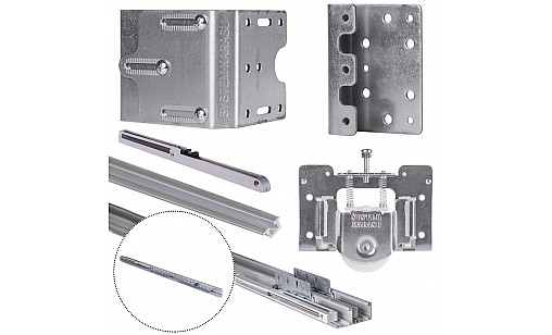 Раздвижная система SKS 2100 на 2 двери с механизмом доводки Раздвижная система SKS 2100 на 2 двери с механизмом доводки