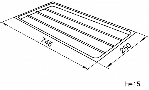 Поддон для сушилки L-800мм прозрачный