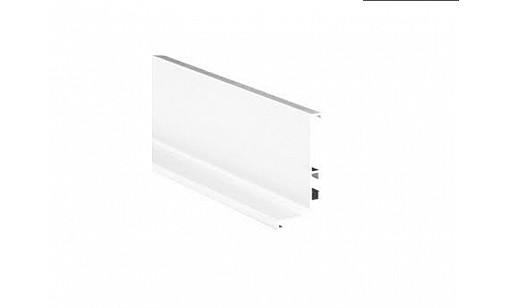 Профіль фронтальний алюмінієвий L (фасад без ручок) БІЛИЙ ГЛЯНЕЦЬ L = 4,2м 5453.01.420.22.07