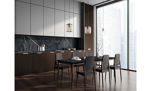 Стільниця LUXEFORM S155 Мармур Річмонд 2U R6 3050х800х38 мм