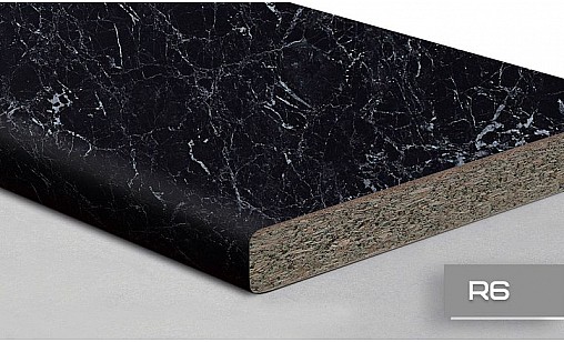 Стільниця LUXEFORM L014 Чорний Мармур 2U R6 4200х600х28 мм вологост.