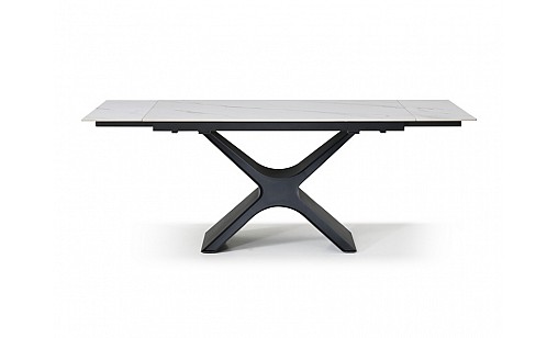 Стіл обідній Ragnar 1400(2000)*850*750 Snow White Matt