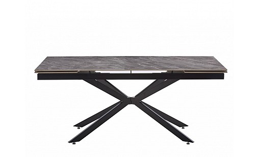 Стіл обідній МАГНУМ 1800(2600)*900*760 арманыі грей/чорний Стіл обідній МАГНУМ 1800(2600)*900*760 арманыі грей/чорний
