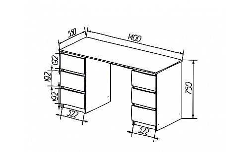 Комп'ютерний стіл Leo Венге магія Комп'ютерний стіл Leo Венге магія