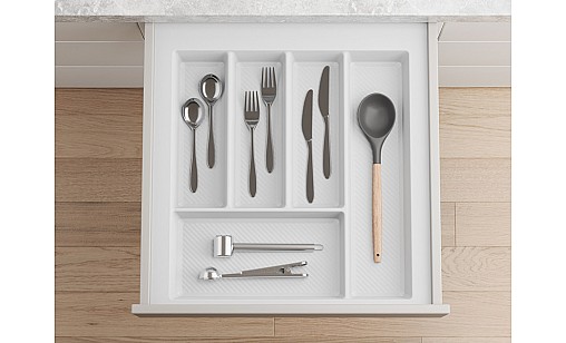 Лоток для кухонных приборов MAX  500 мм 390-450x490 белый TE36.0120.05.013 Rejs