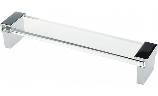 Ручка меблева D-751/192 G2 Хром/Acryl ДС СтандартЛайн