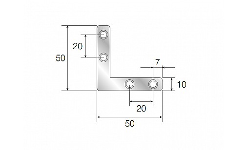 З'єднувальна пластина кутова 