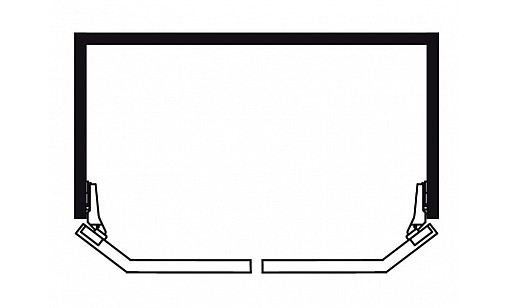 Завіс METALLA D SM N 45° сталь нікельований 45х9.5 під шуруп з доводчиком 315.01.711 Hafele