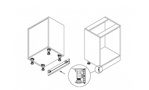 Цоколь пластиковий алю-плівка чорний матовий L=4м, Н=100мм 120-01-4000-03-199